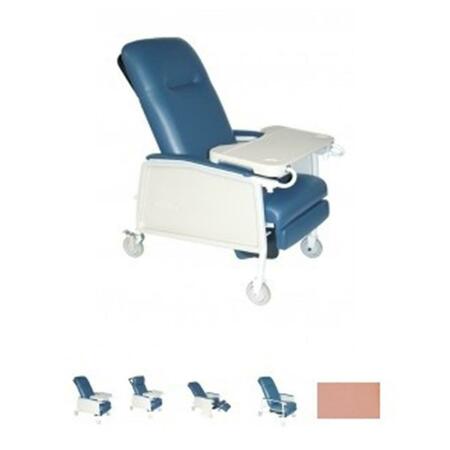 REFUAH 3 Position Bariatric Recliner Extra Wide Rosewood 500 Pound Weight Capacity RE63155
